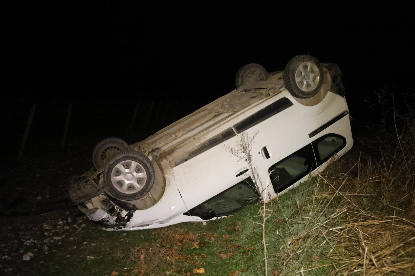 Estado en el que quedaba la furgoneta. 