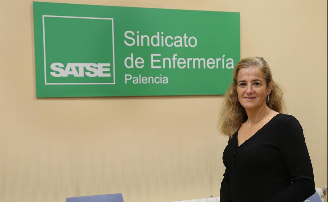 La secretaria provincial de Satse en Palencia, Sonia Pascual.