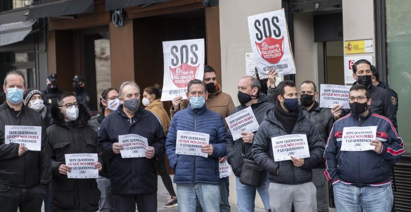 Fotos: Protesta del sector del ocio nocturno en Valladolid
