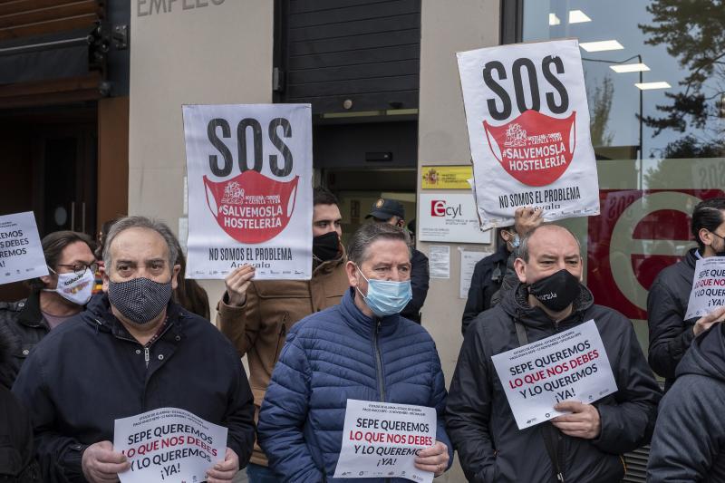 Fotos: Protesta del sector del ocio nocturno en Valladolid