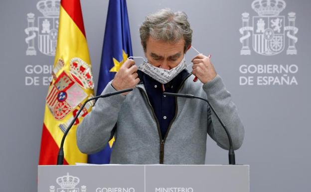 Fernando Simón, en la rueda de prensa. 