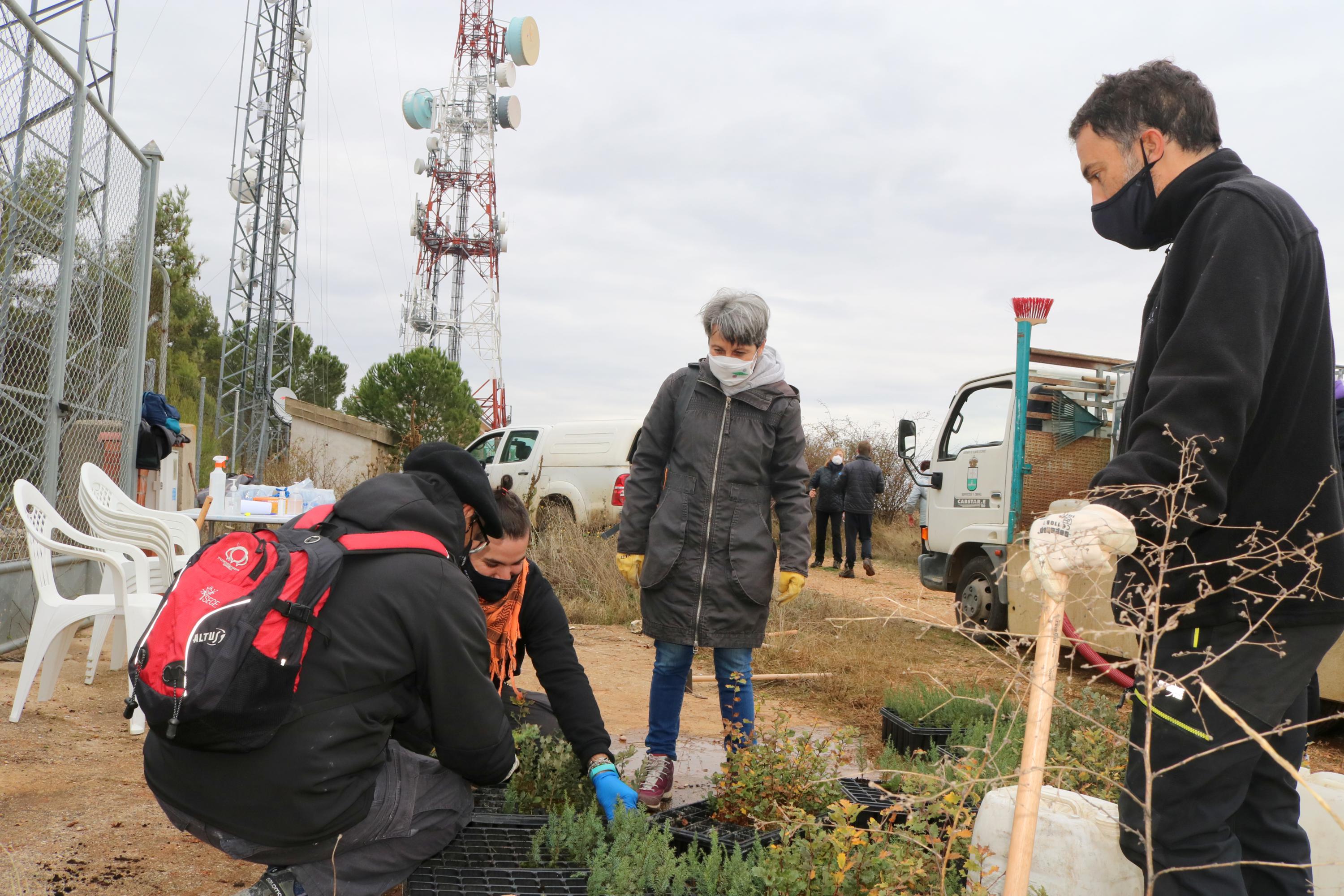 Más de 150 vecinos participaron en la plantación llevada a cabo en Villamuriel de Cerrato