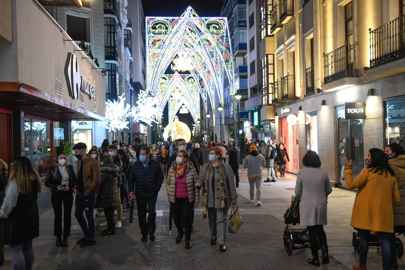 Fotos: Aglomeraciones en el centro de Valladolid durante la tarde del domingo