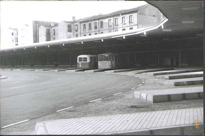 Fotografía de la Estación de Autobuses en los años 70.