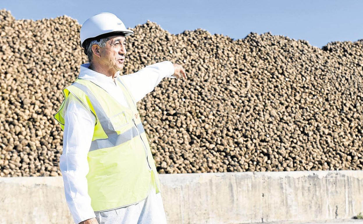 Justino Medrano en las instalaciones de Olmedo el pasado mes de octubre. 