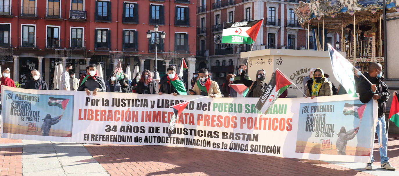 Fotos: Valladolid sale a la calle en contra de la ruptura del alto el fuego en el Sahara Occidental