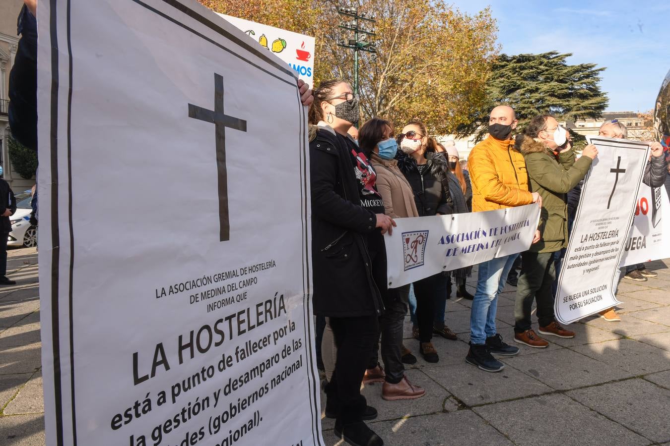 Fotos: Manifestación en Valladolid de todos los sectores afectados por la crisis de la pandemia