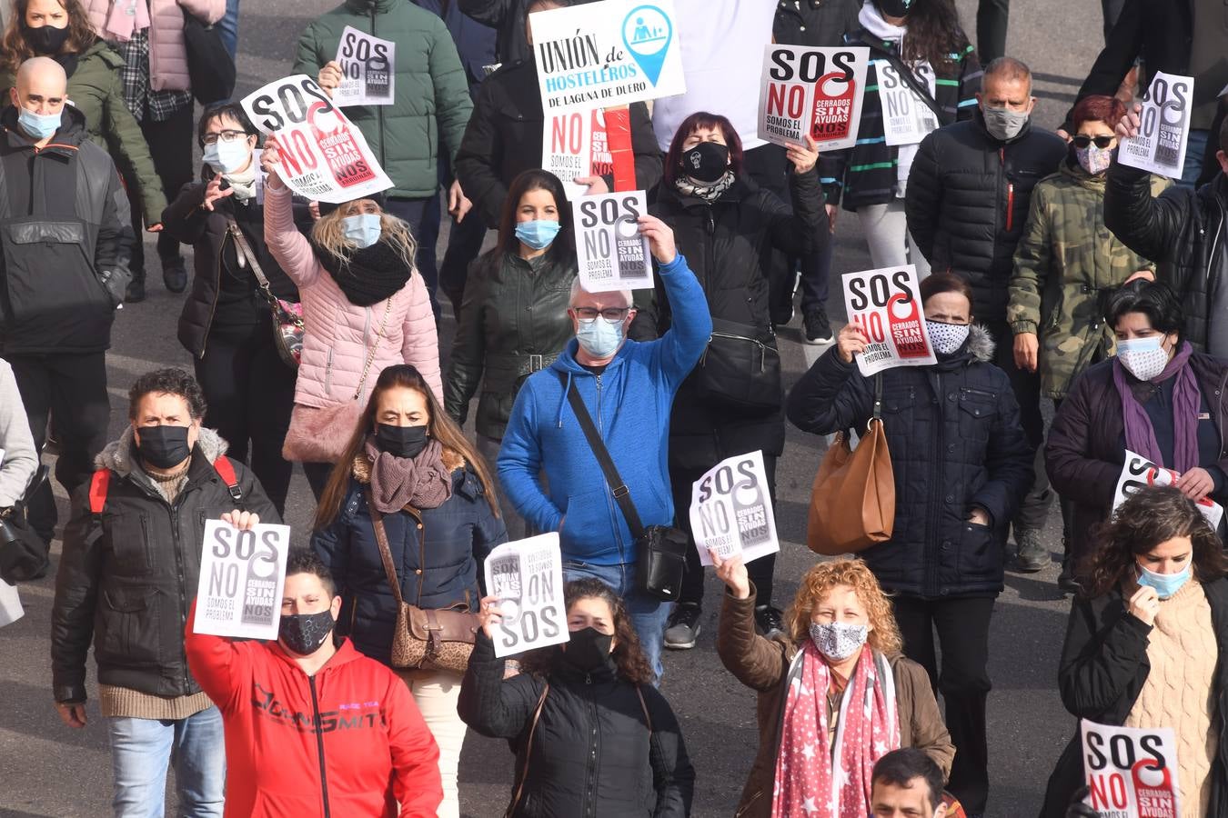 Fotos: Manifestación en Valladolid de todos los sectores afectados por la crisis de la pandemia