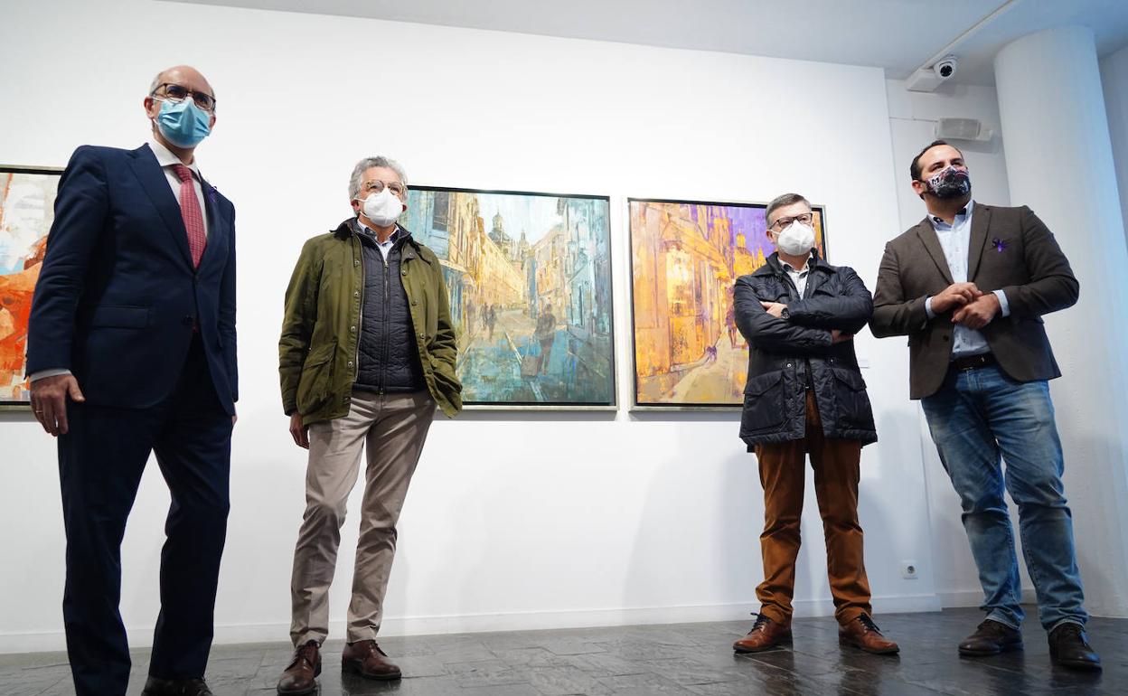 De izuqierda a derecha, Javier Iglesias, Alfonso Cuñado, Eduardo Azofra y David Mingo. 