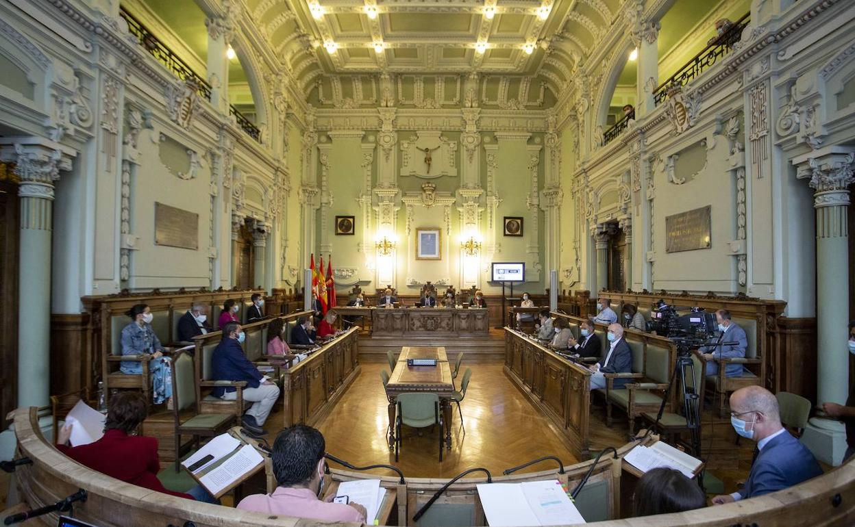 Pleno del Ayuntamiento de Valladolid.