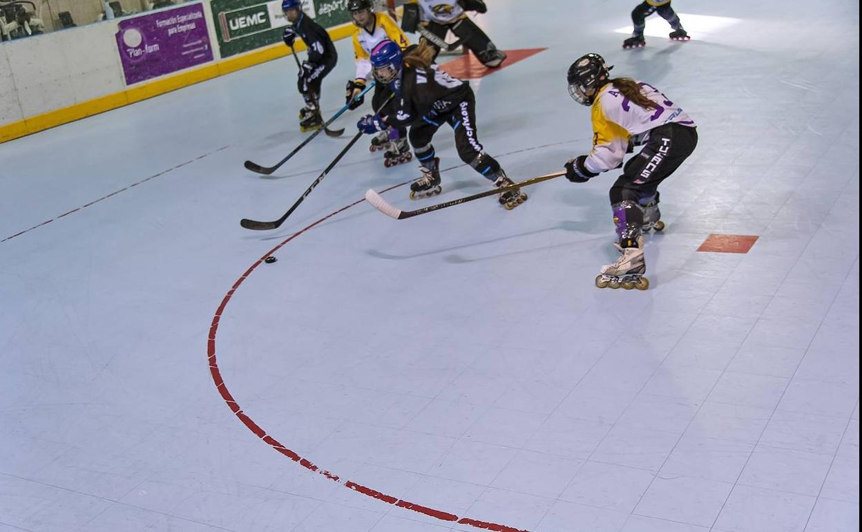Imagen de un partido del equipo femenino del CPLV