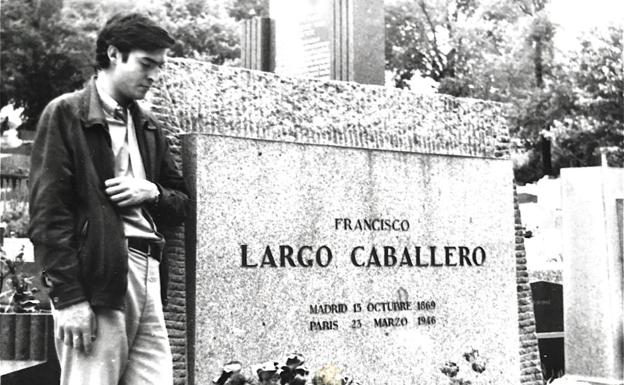 Laborda en el cementerio Père Lachaise de París.