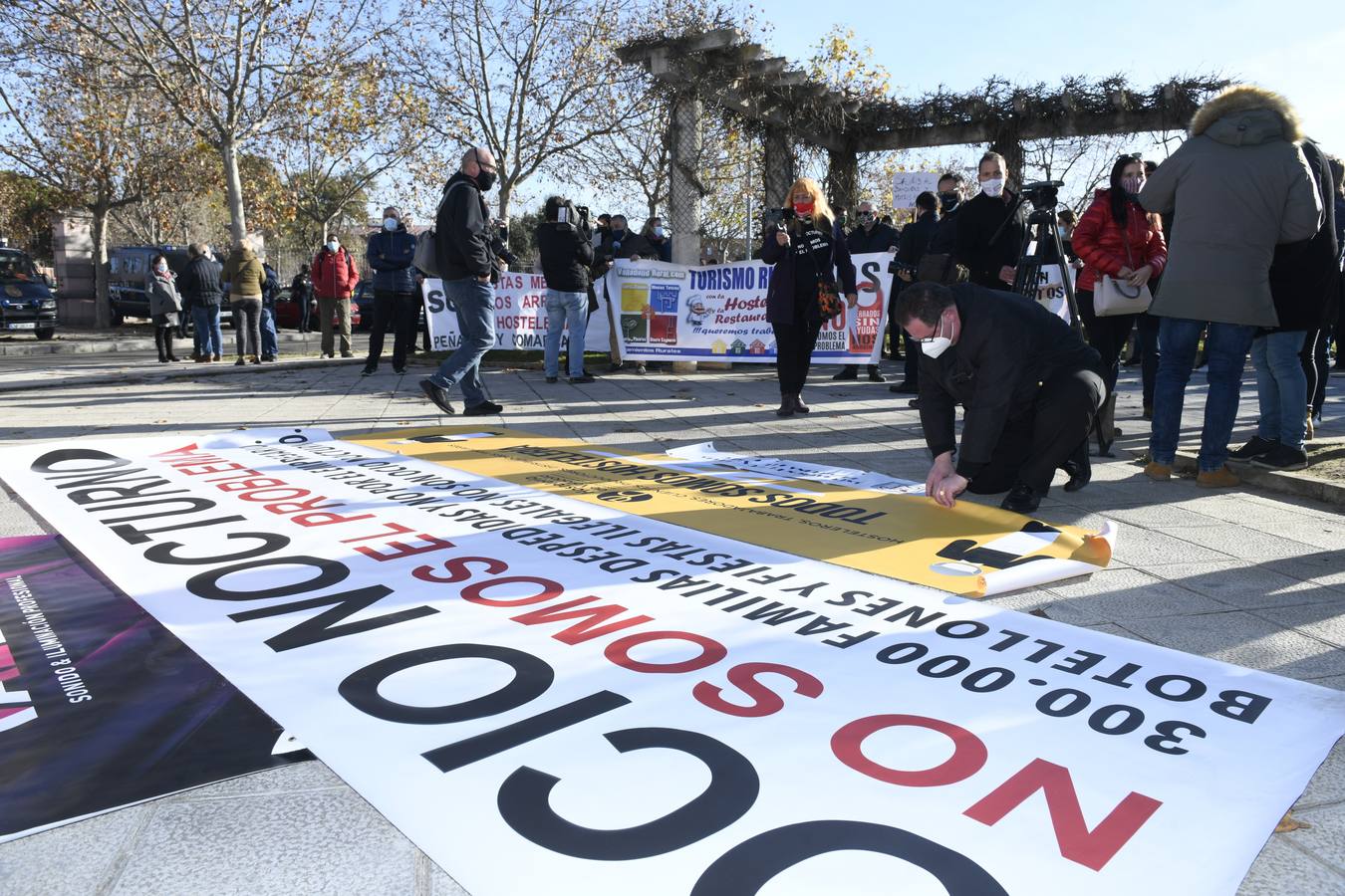 Fotos: Manifestación de los hosteleros en Valladolid