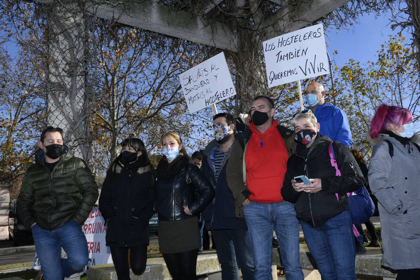 Fotos: Manifestación de los hosteleros en Valladolid