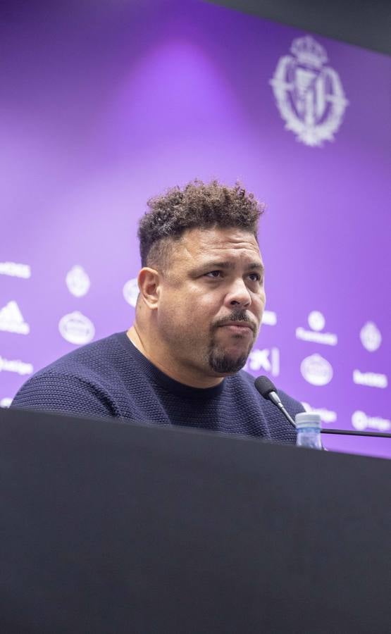 Fotos: Ronaldo ofrece una rueda de prensa presencial en Zorrilla