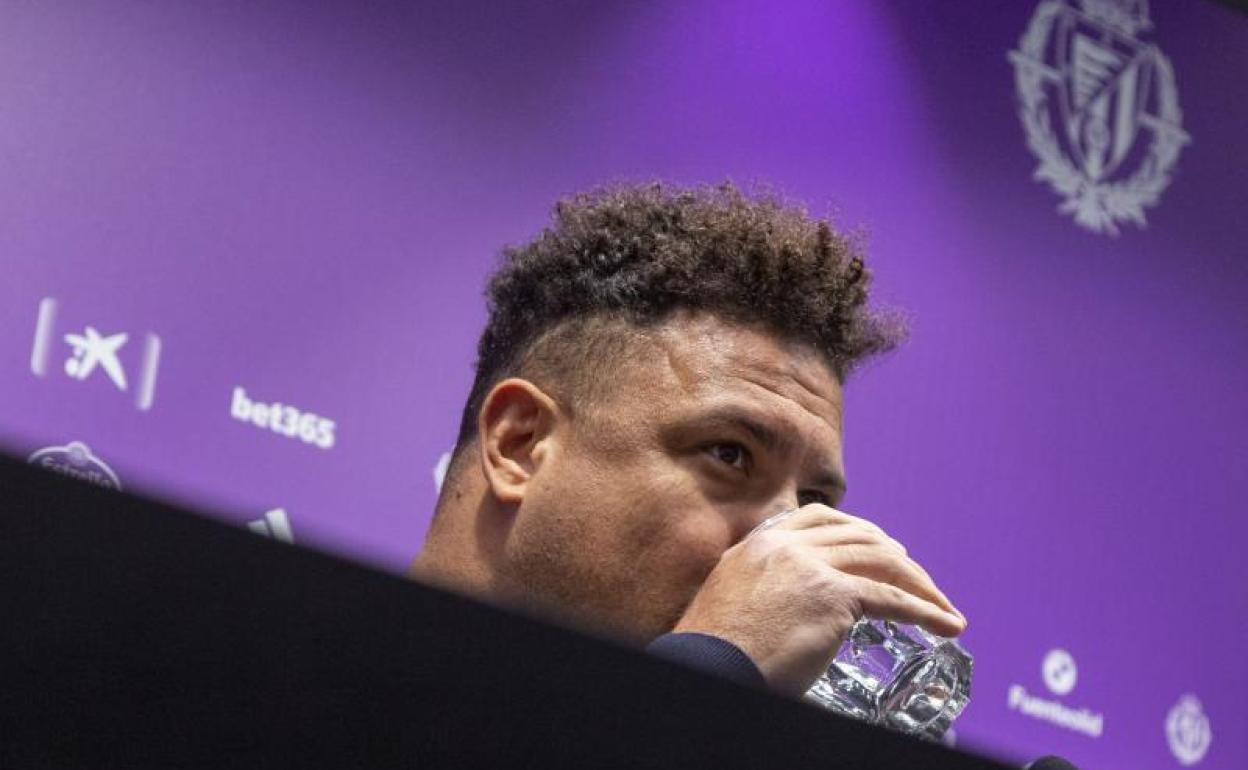 Ronaldo Nazário, este martes en el estadio José Zorrilla.