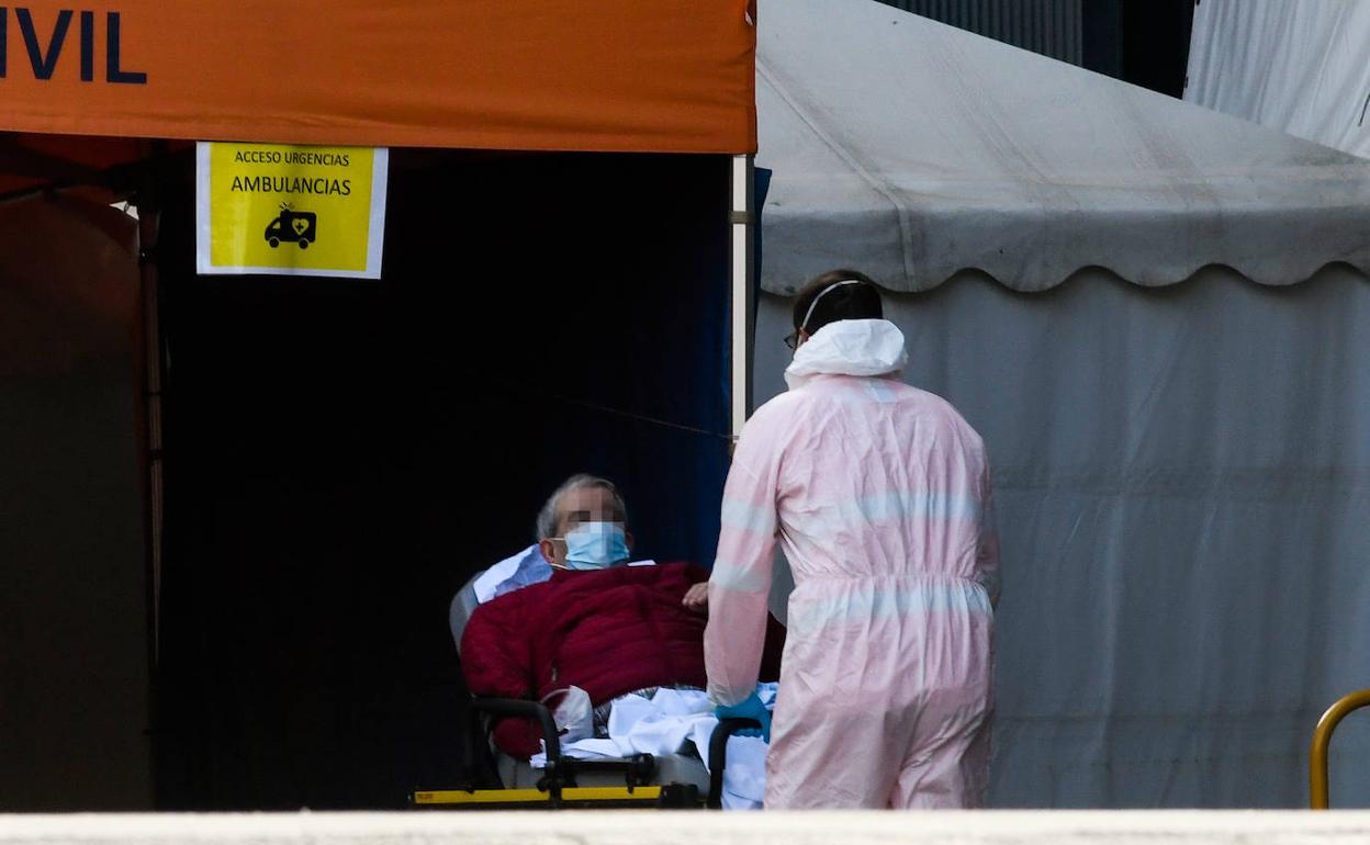 Urgencias del Hospital Clínico de Valladolid. 