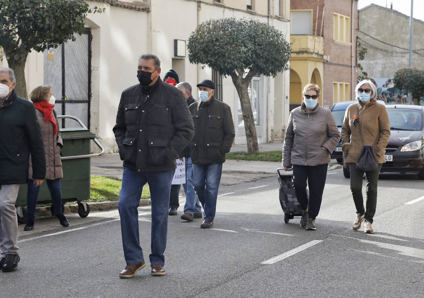 Fotos: Protesta de los autónomos en Venta de Baños, Palencia