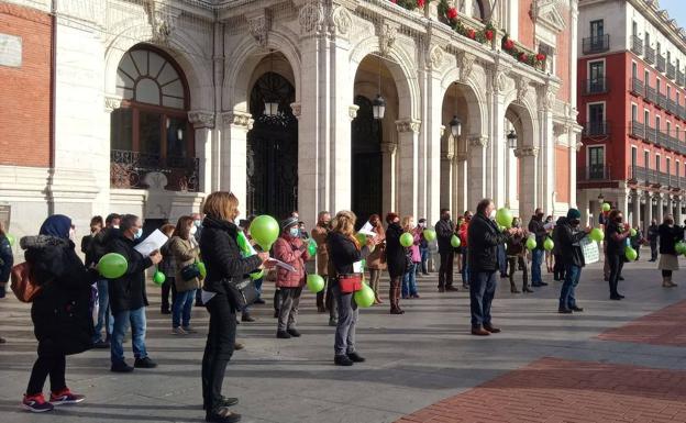 Imagen de la concentración en la Plaza Mayor