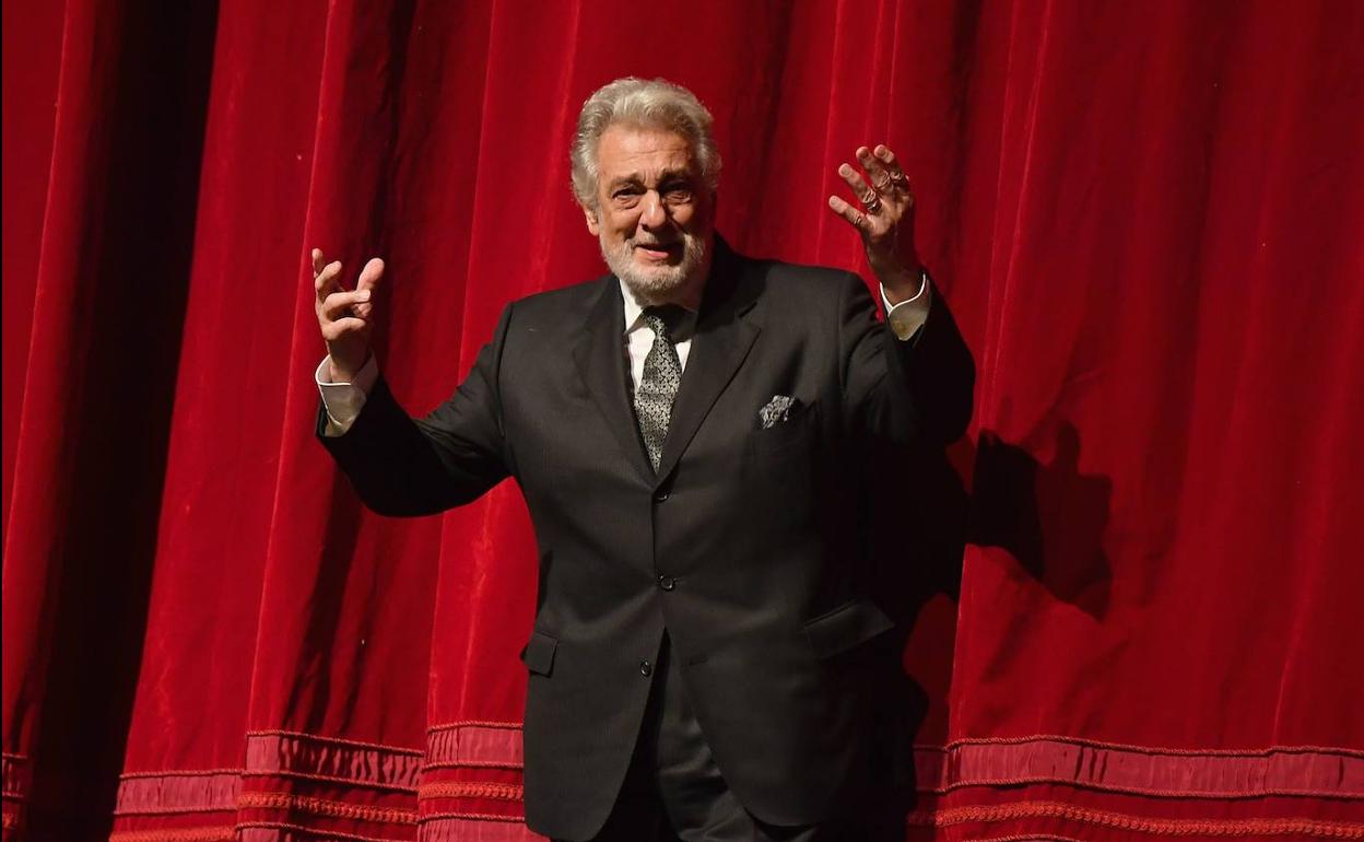 El tenor Placido Domingo.