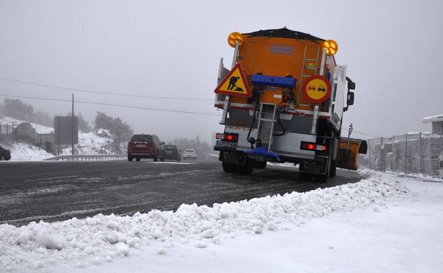 Nieve en la provincia de Segovia.