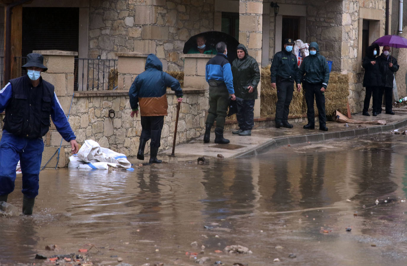 Inundaciones en la localidad segoviana de Navafría