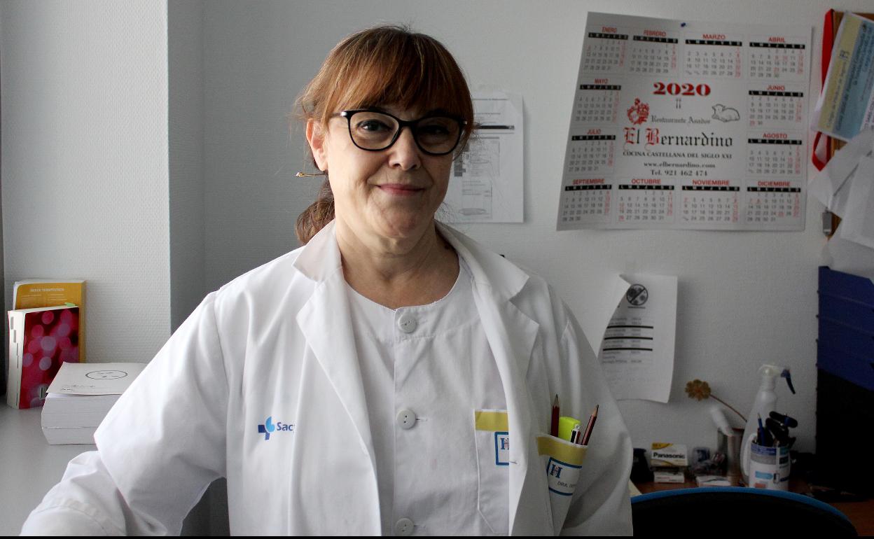 La doctora María Teresa Guerrero, jefa de Geriatría del Hospital General de Segovia.