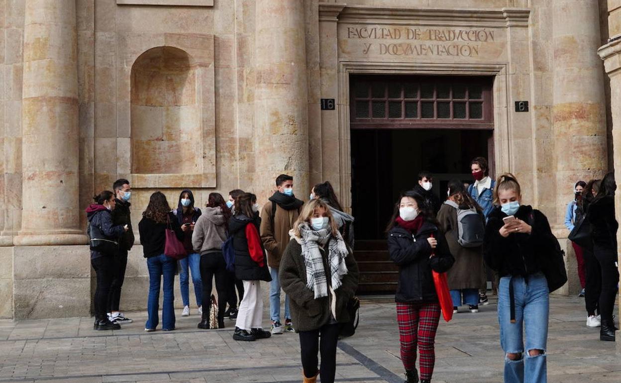 Alumnos de la Universidad de Salamanca.