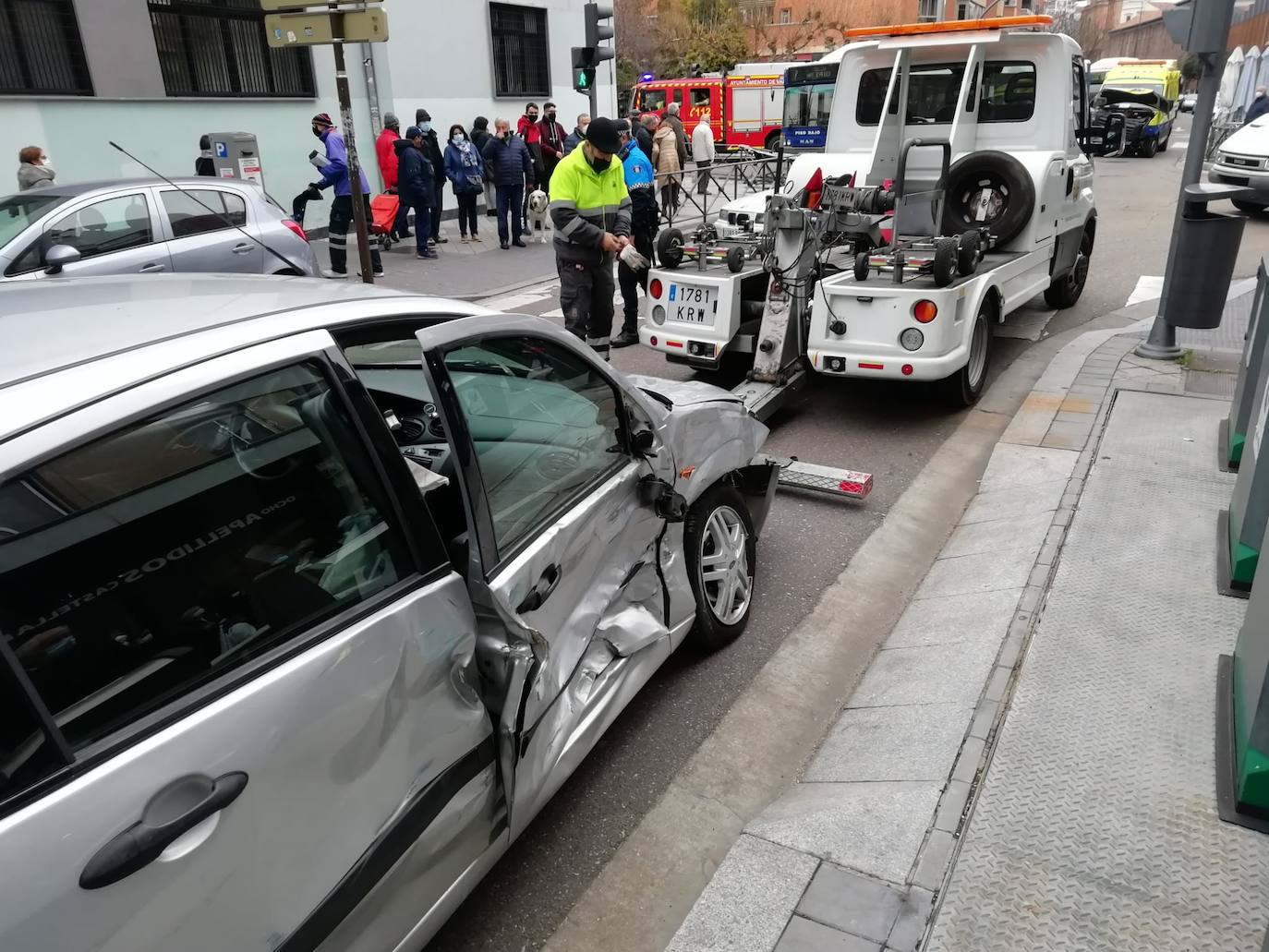 El suceso ha ocurrido en cruce de la calle Don Sancho con la calle Merced de la capital.