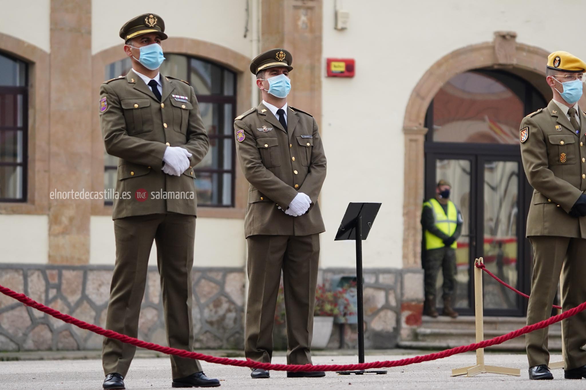 Acto de toma de posesión del nuevo Teniente Coronel en el cuartel de Arroquia de Salamanca