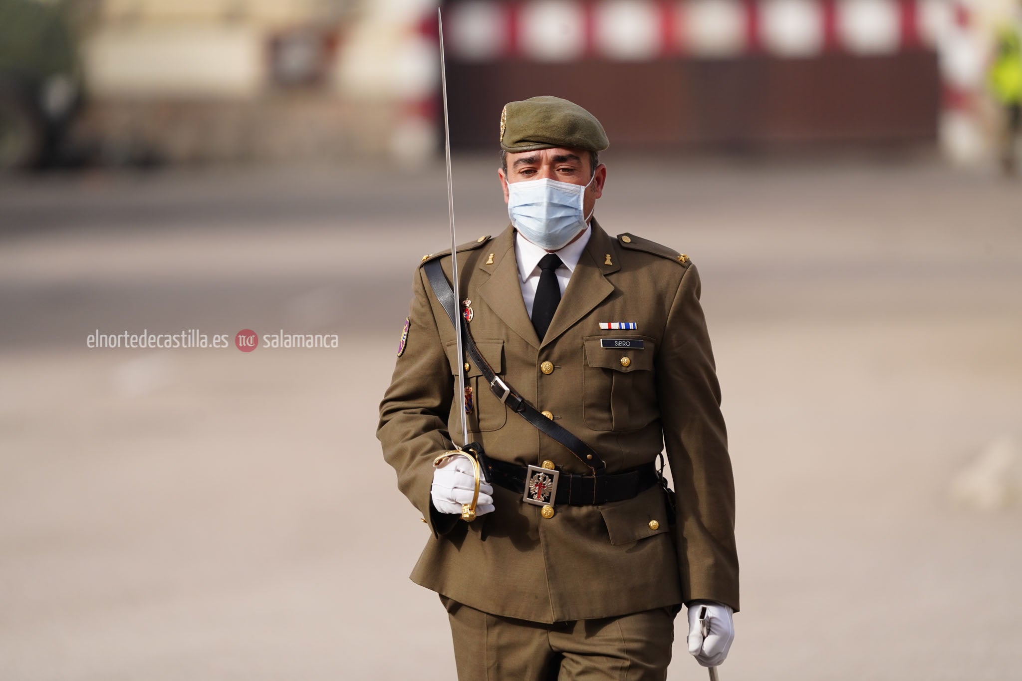 Acto de toma de posesión del nuevo Teniente Coronel en el cuartel de Arroquia de Salamanca