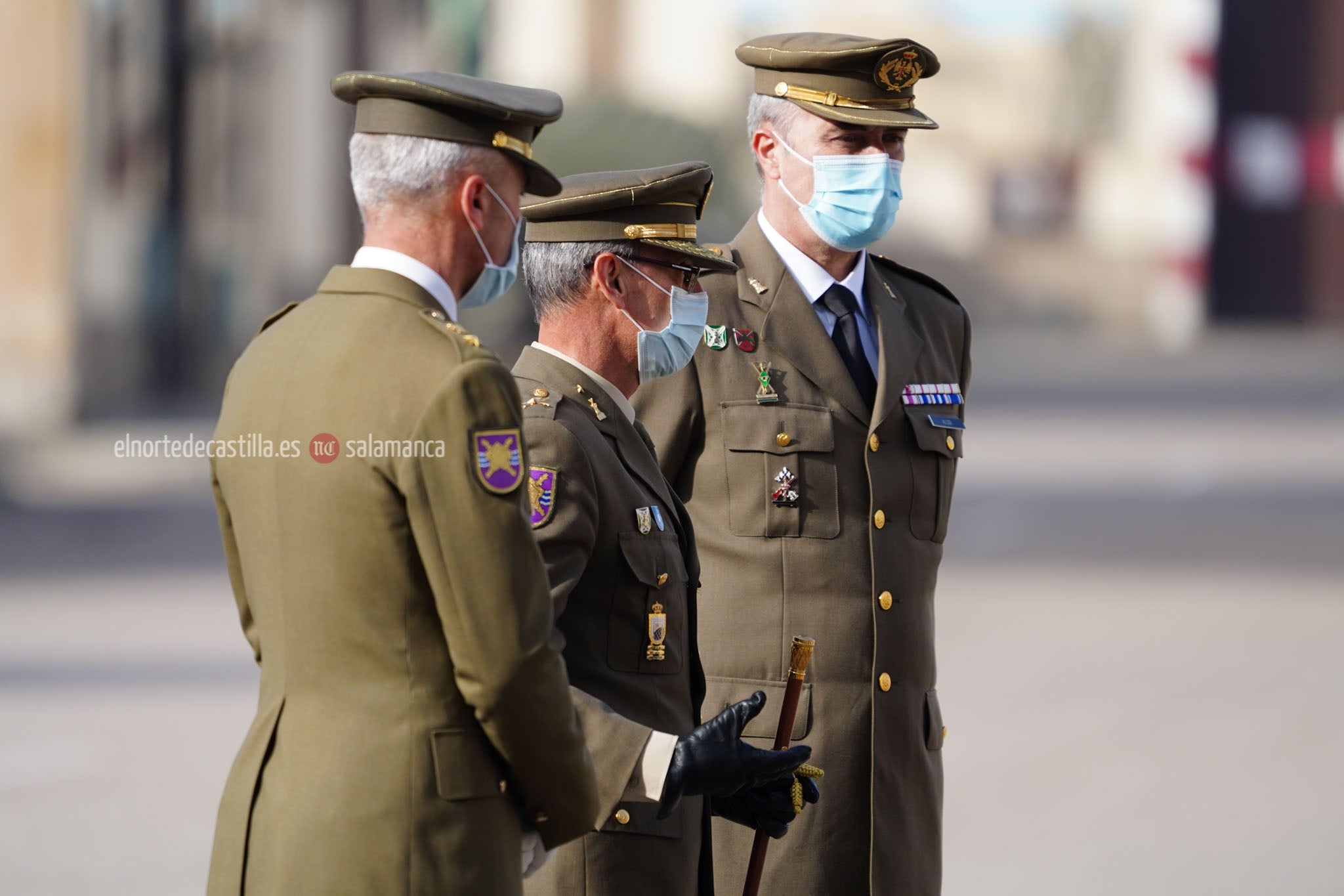 Acto de toma de posesión del nuevo Teniente Coronel en el cuartel de Arroquia de Salamanca