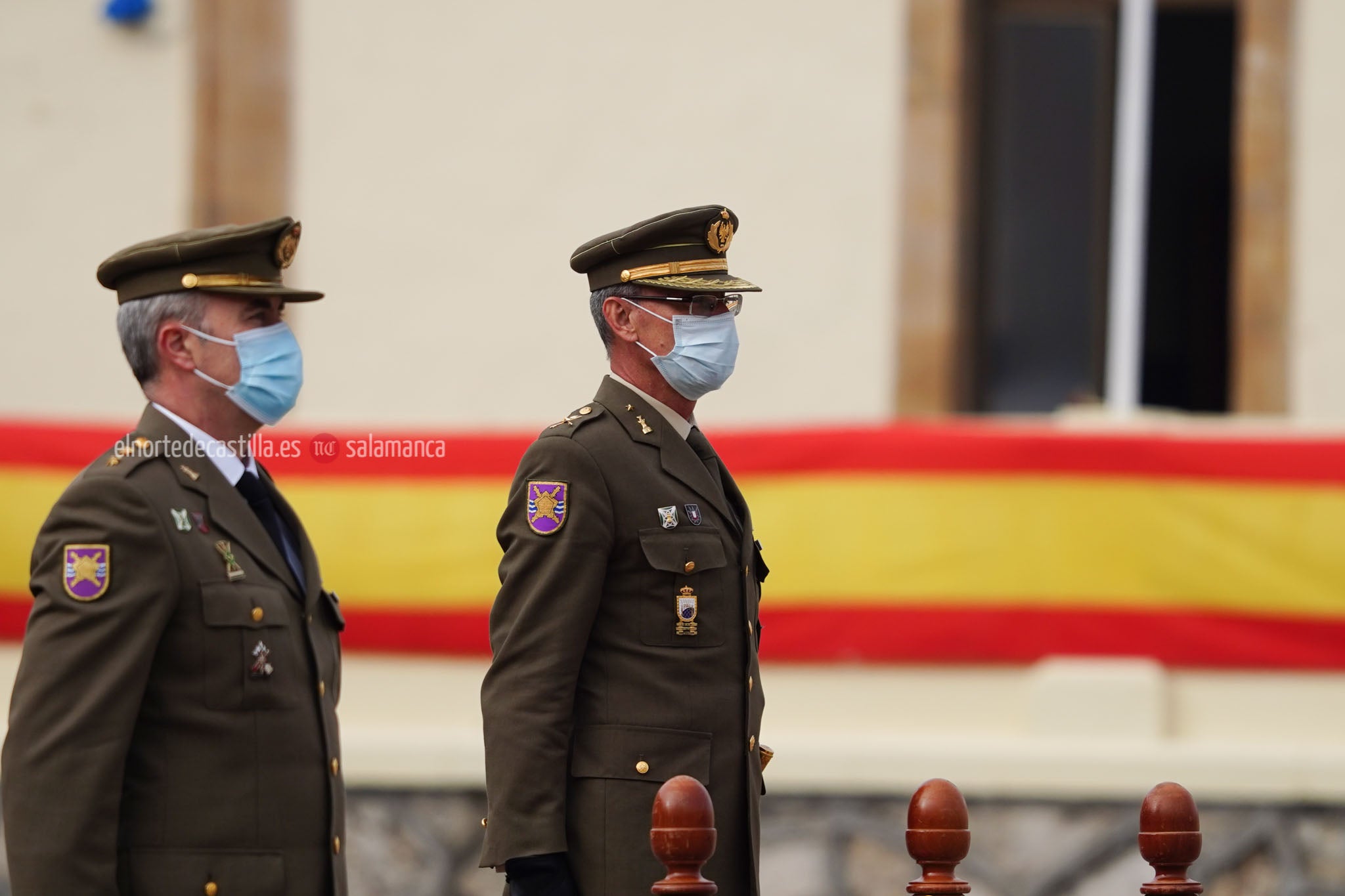 Acto de toma de posesión del nuevo Teniente Coronel en el cuartel de Arroquia de Salamanca