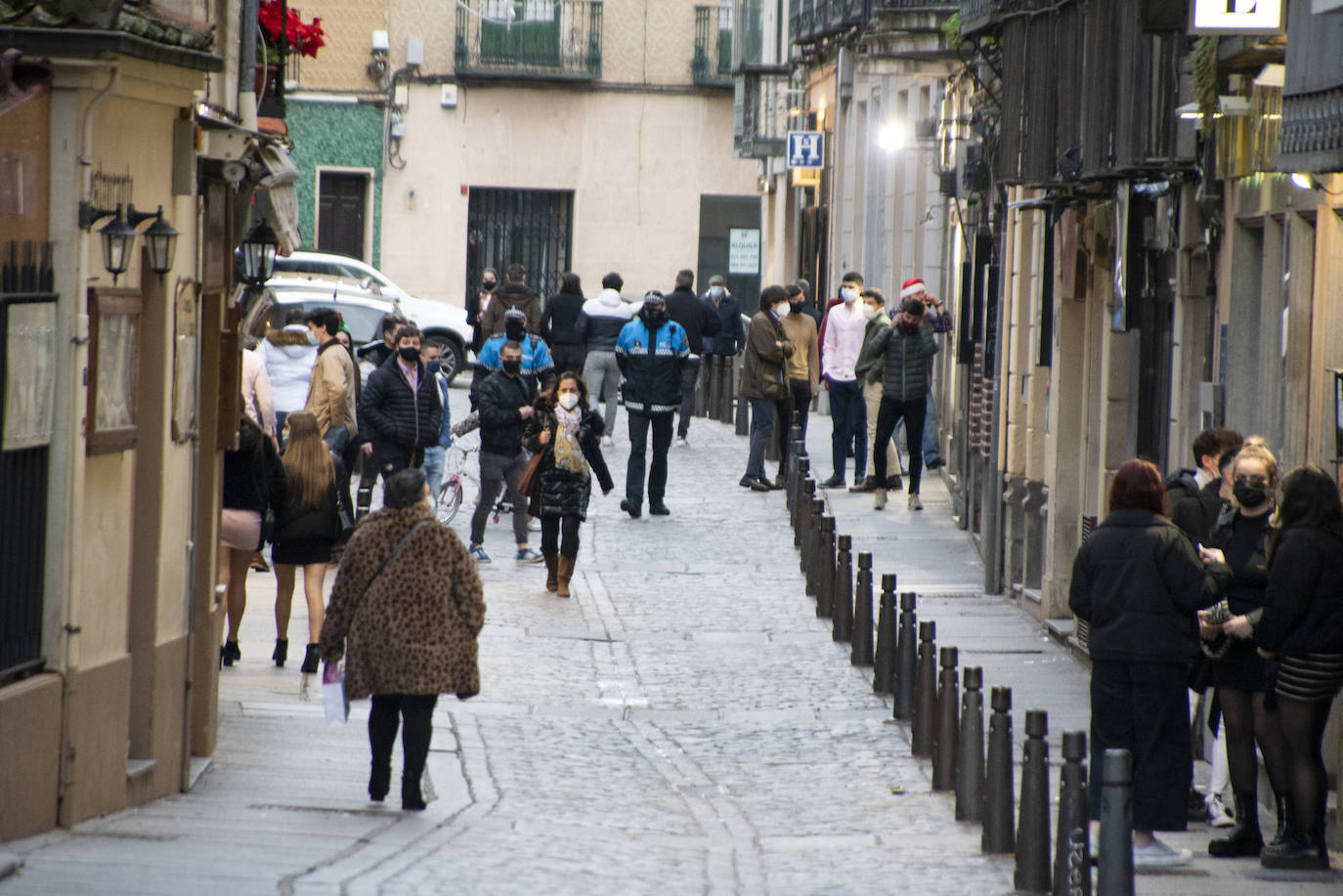 Aspecto de la Plaza Mayor durante la Tardebuena. 