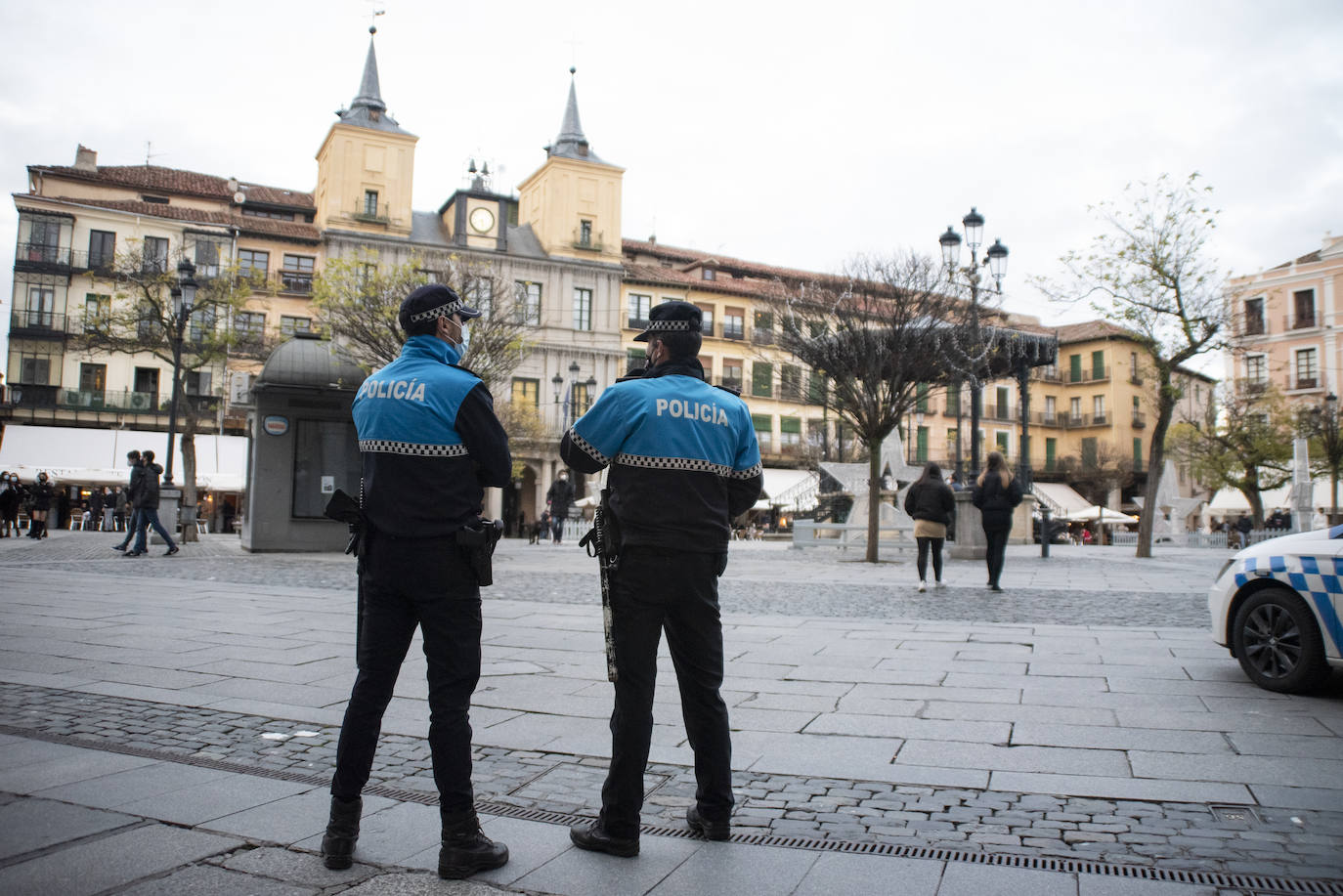 Aspecto de la Plaza Mayor durante la Tardebuena. 