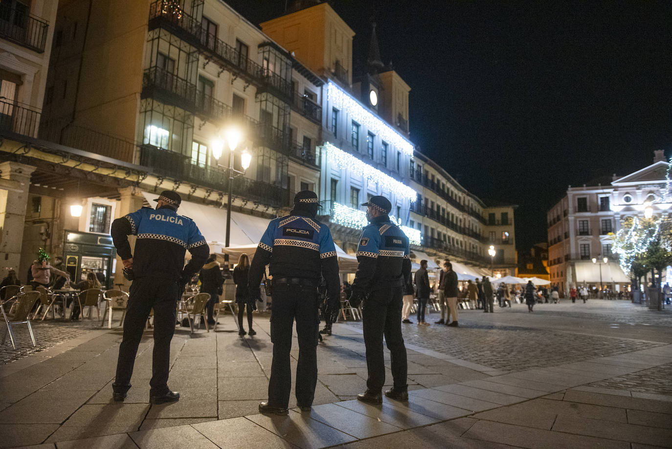 Aspecto de la Plaza Mayor durante la Tardebuena. 