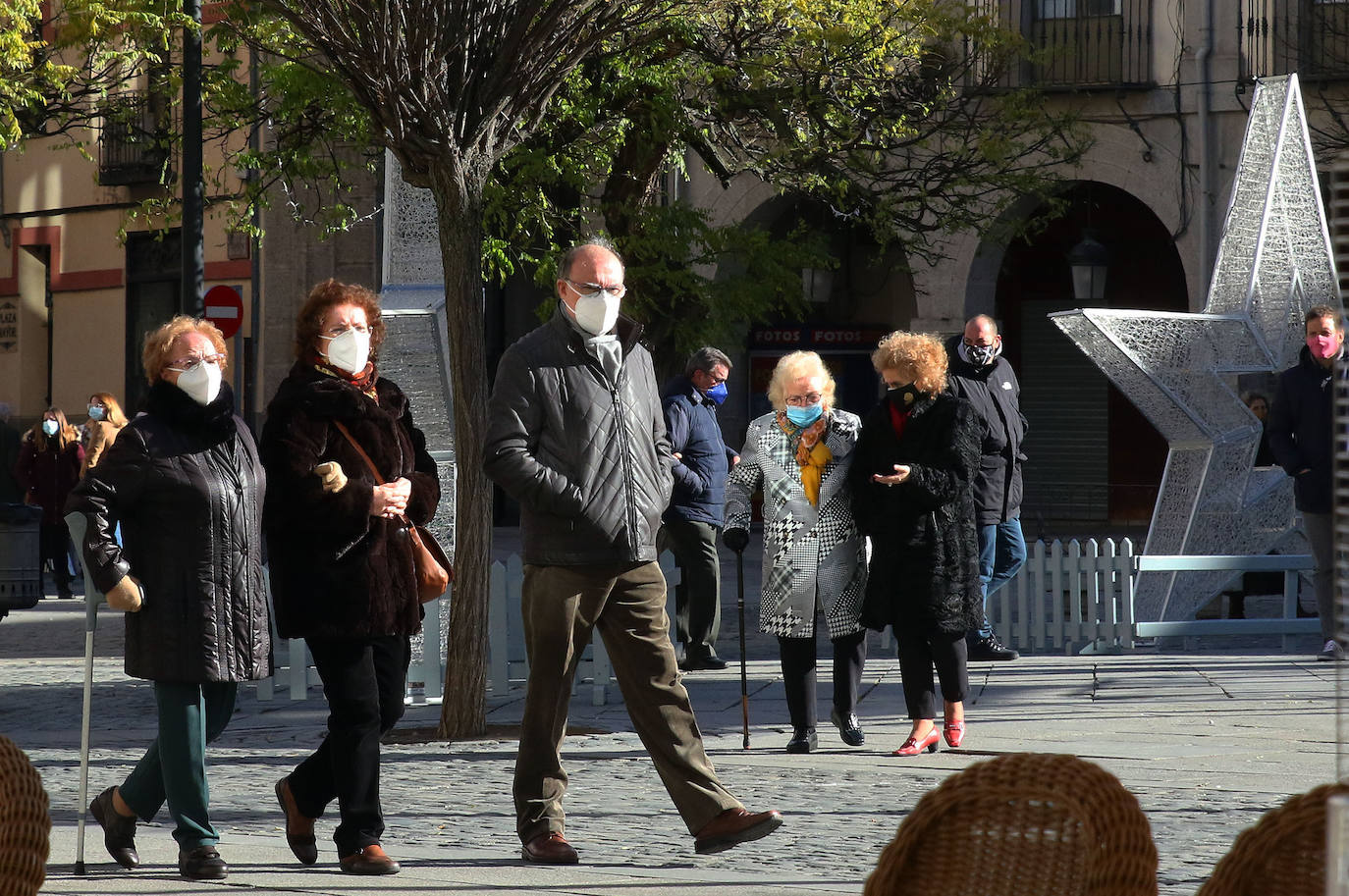 Día de Navidad en la Plaza Mayor de Segovia 
