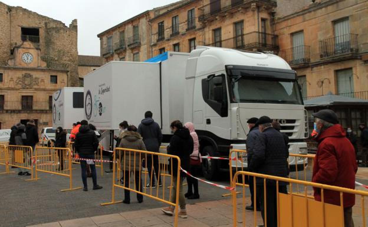 Cribado en Sepúlveda, Segovia, esta misma semana. 