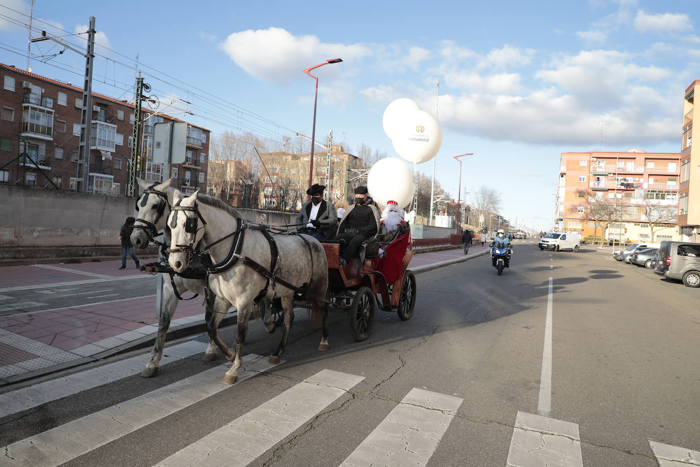 Fotos: La extraña Cabalgata de Reyes en Valladolid