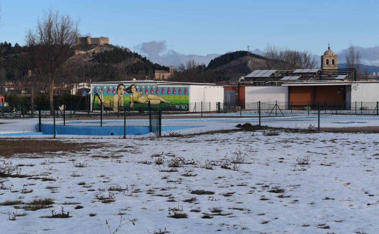 Aguilar de Campoo, esta maána de viernes. 