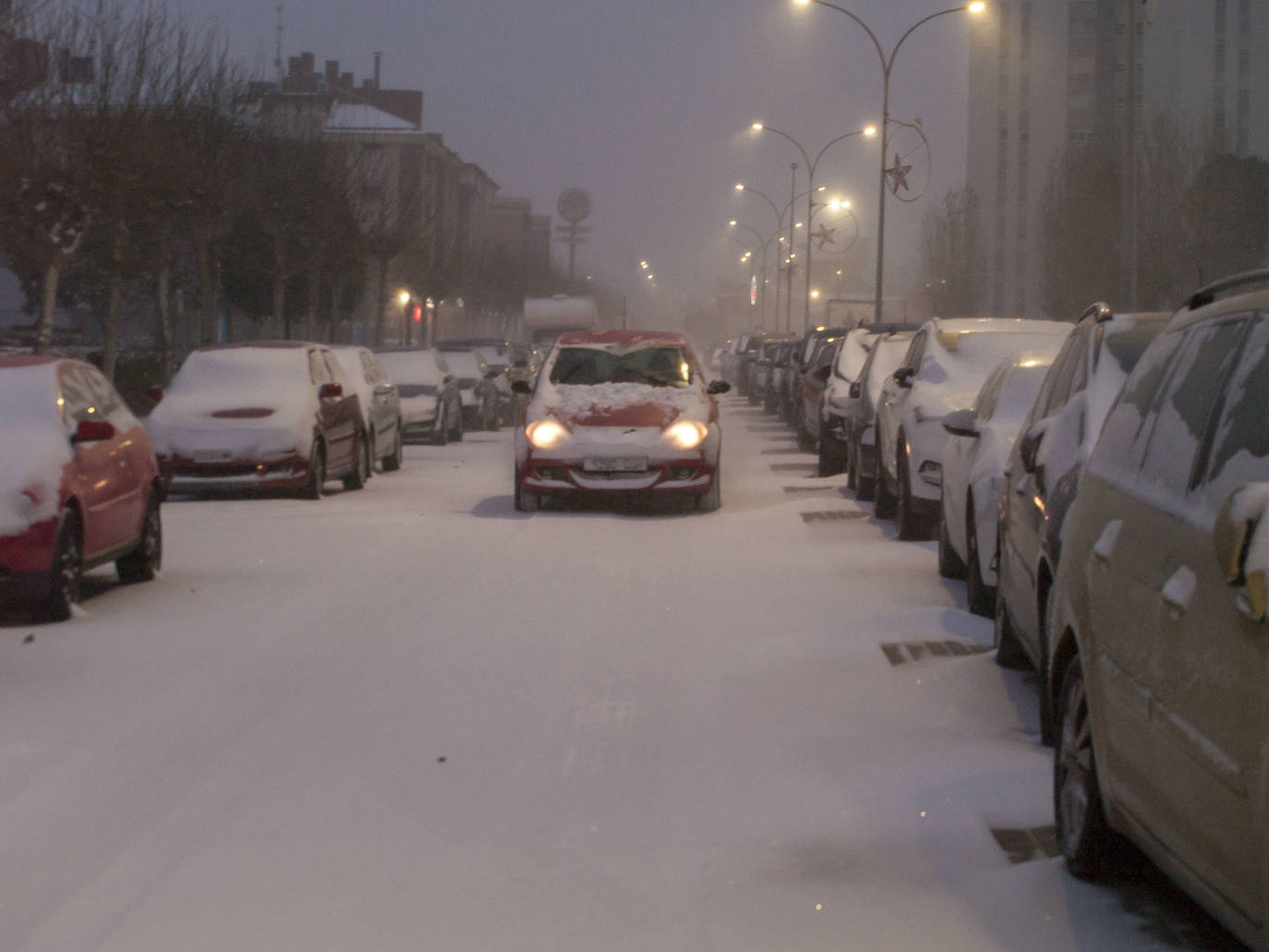 Fotos: Nieve en Laguna de Duero