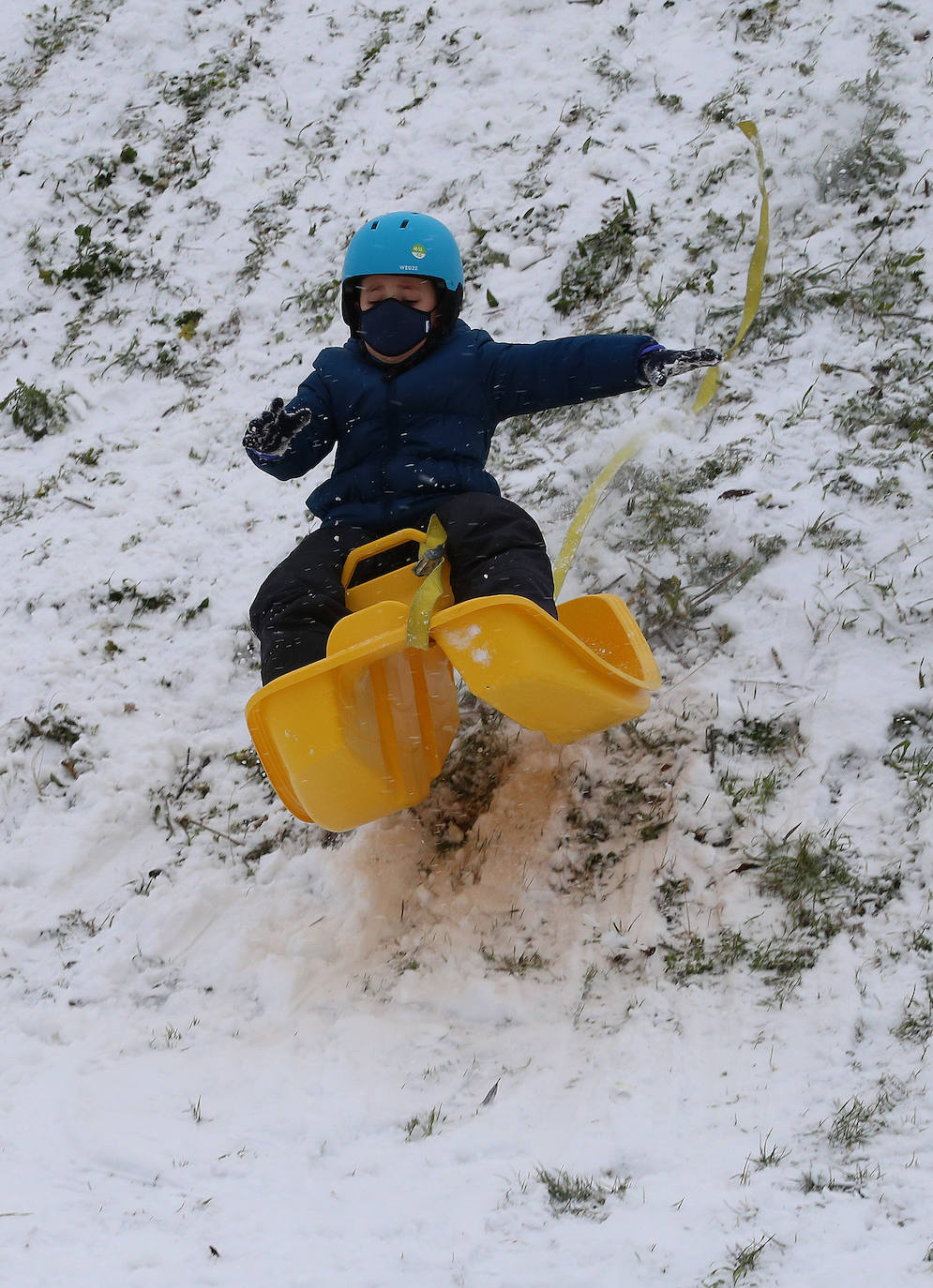 Fotos: La nieve ha dejado una jornada de diversión en Palencia