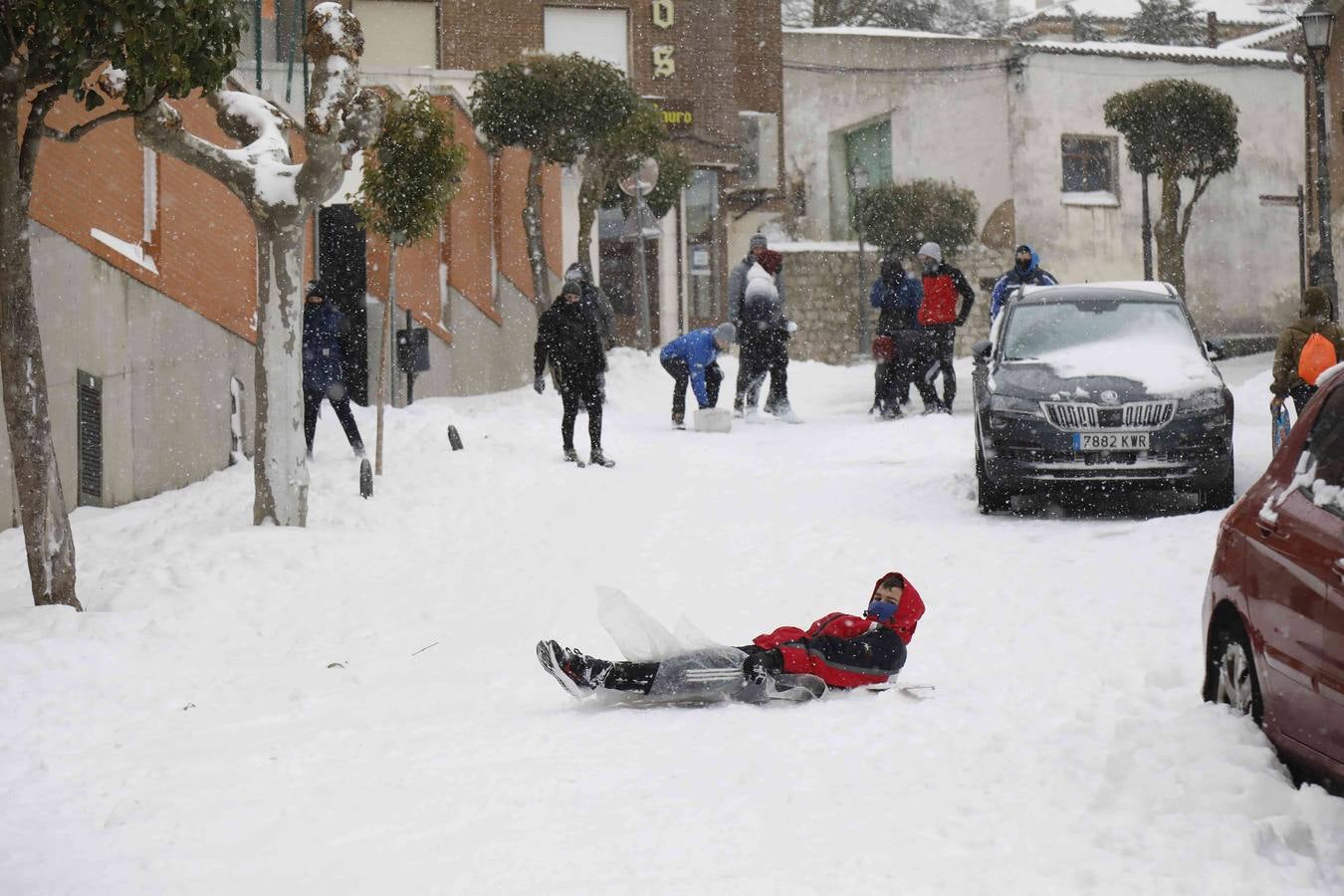 Fotos: Nevada en Peñafiel