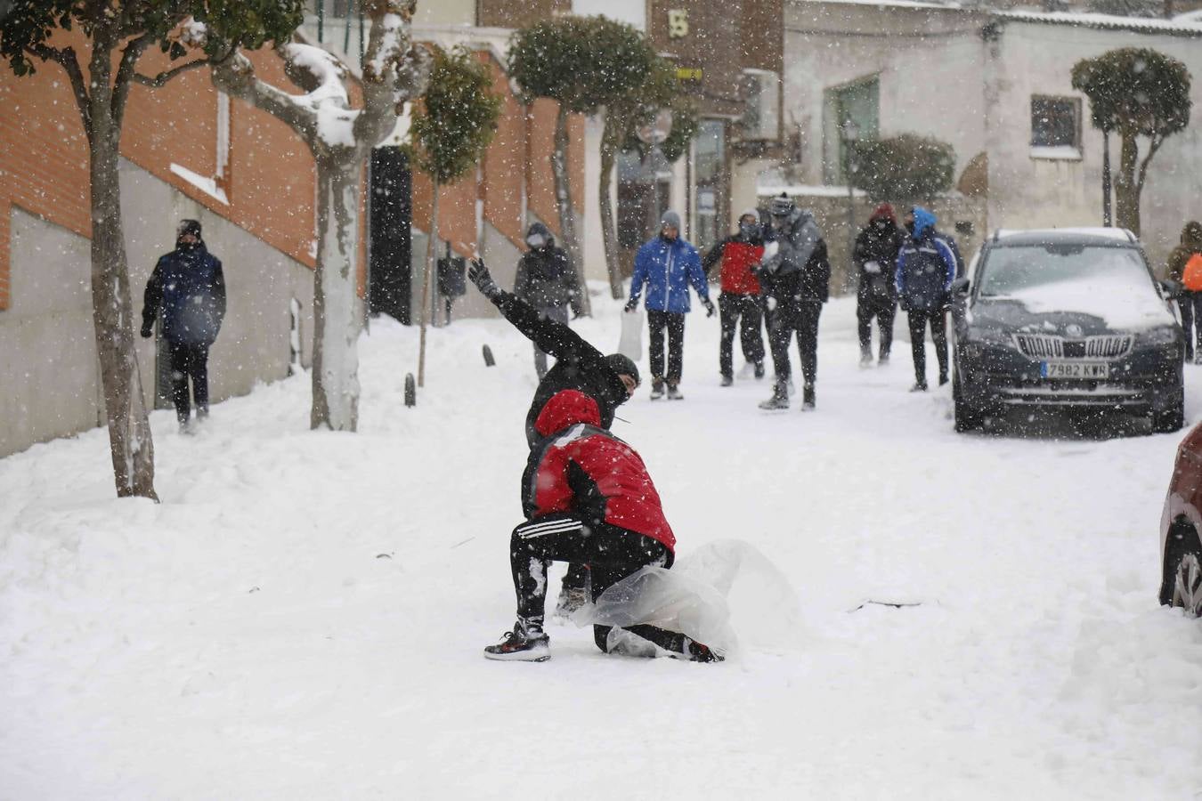 Fotos: Nevada en Peñafiel