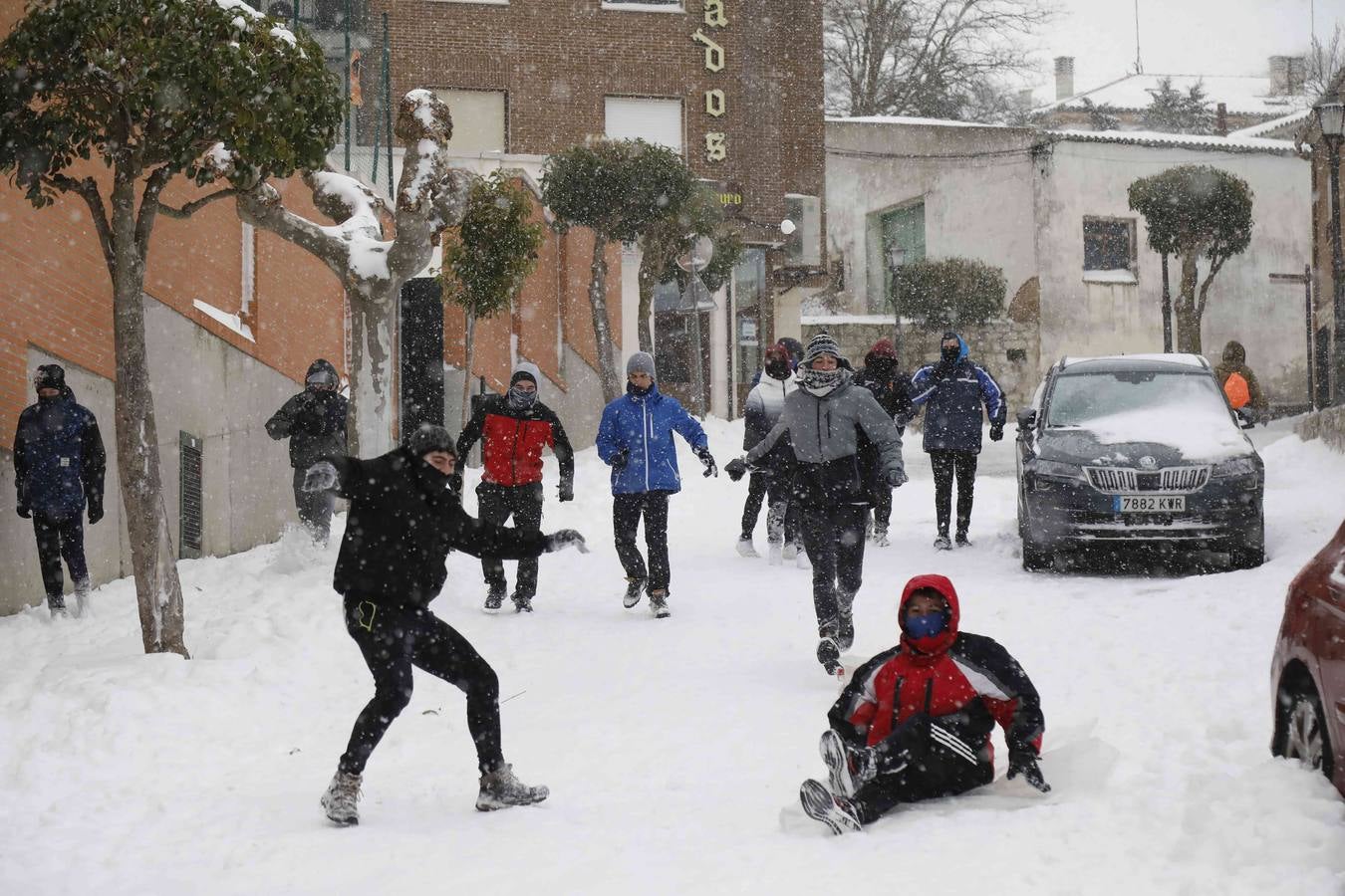 Fotos: Nevada en Peñafiel