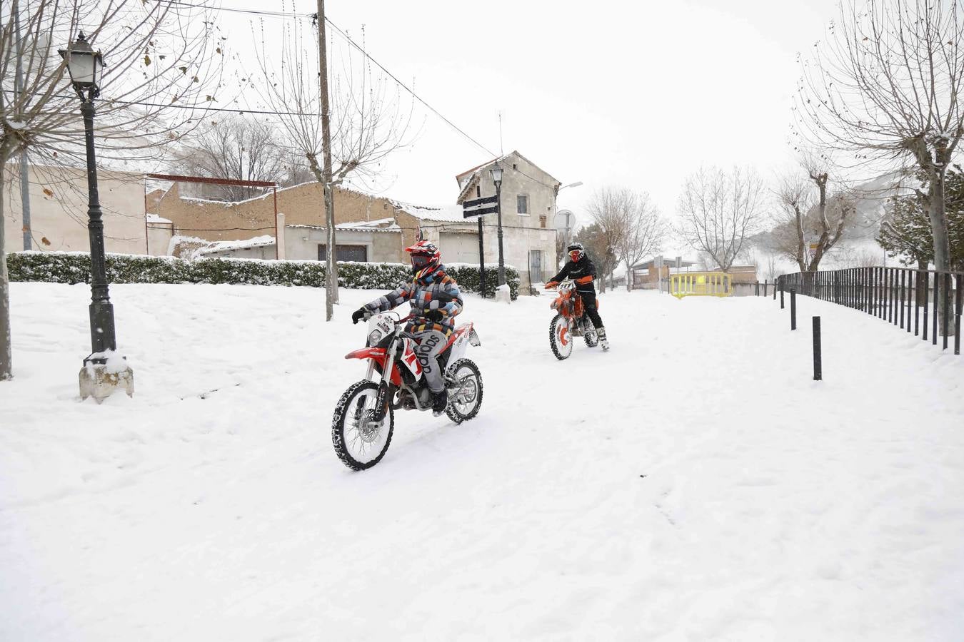 Fotos: Nevada en Peñafiel