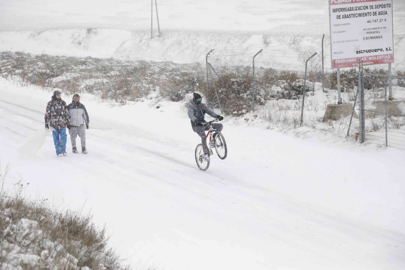 Fotos: Nevada en Peñafiel