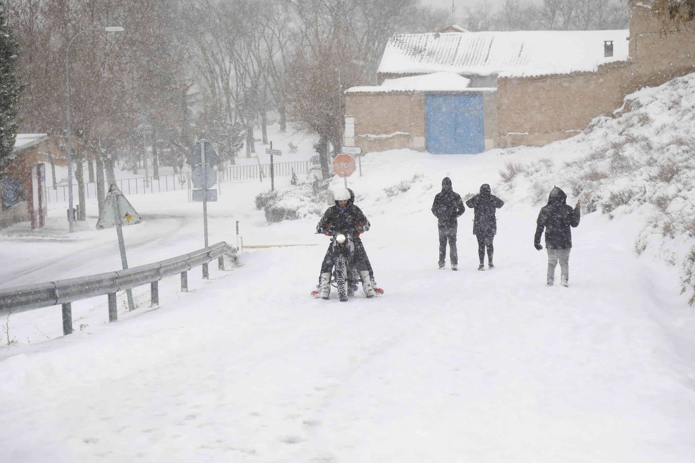 Fotos: Nevada en Peñafiel