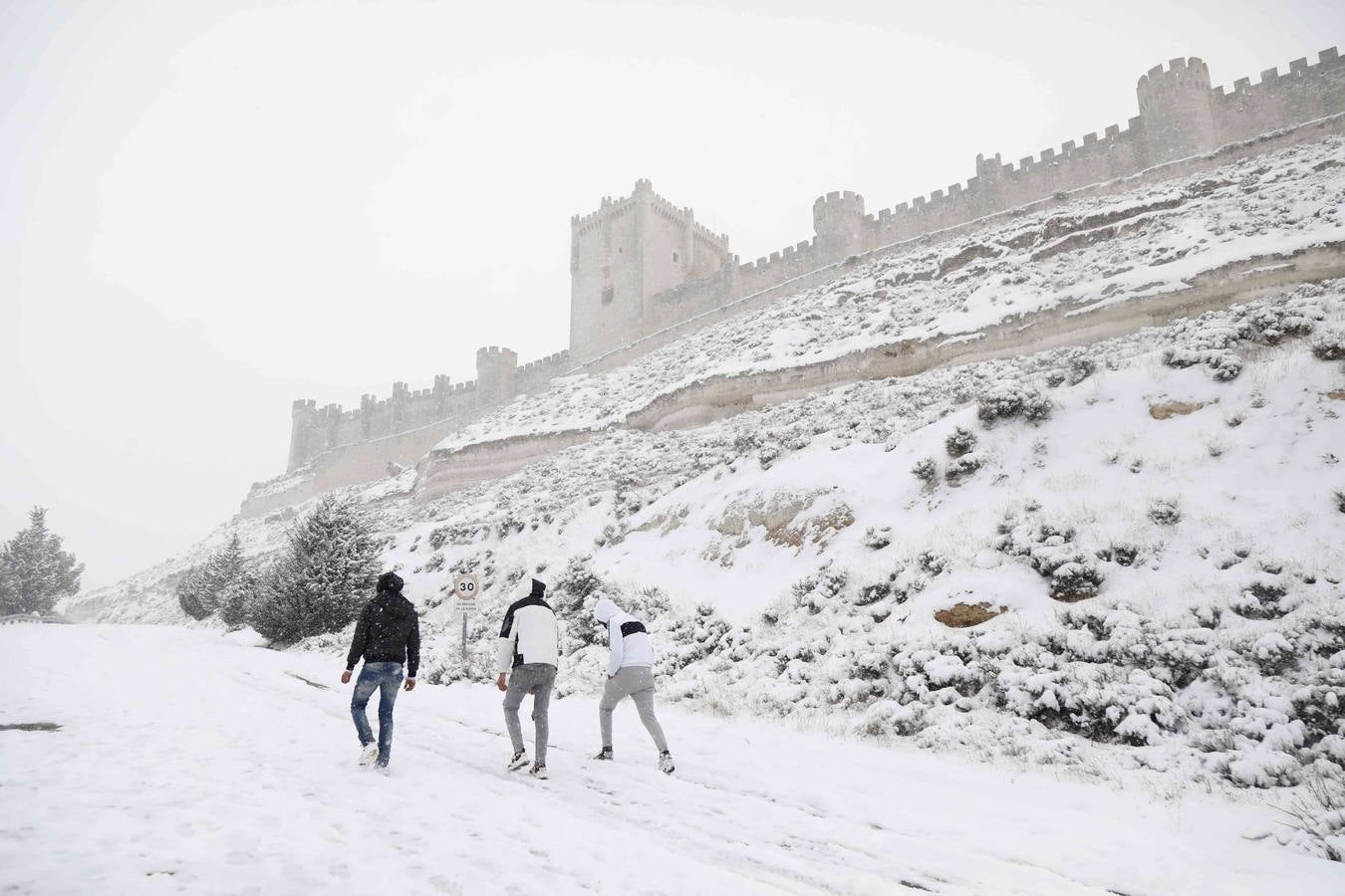 Fotos: Nevada en Peñafiel