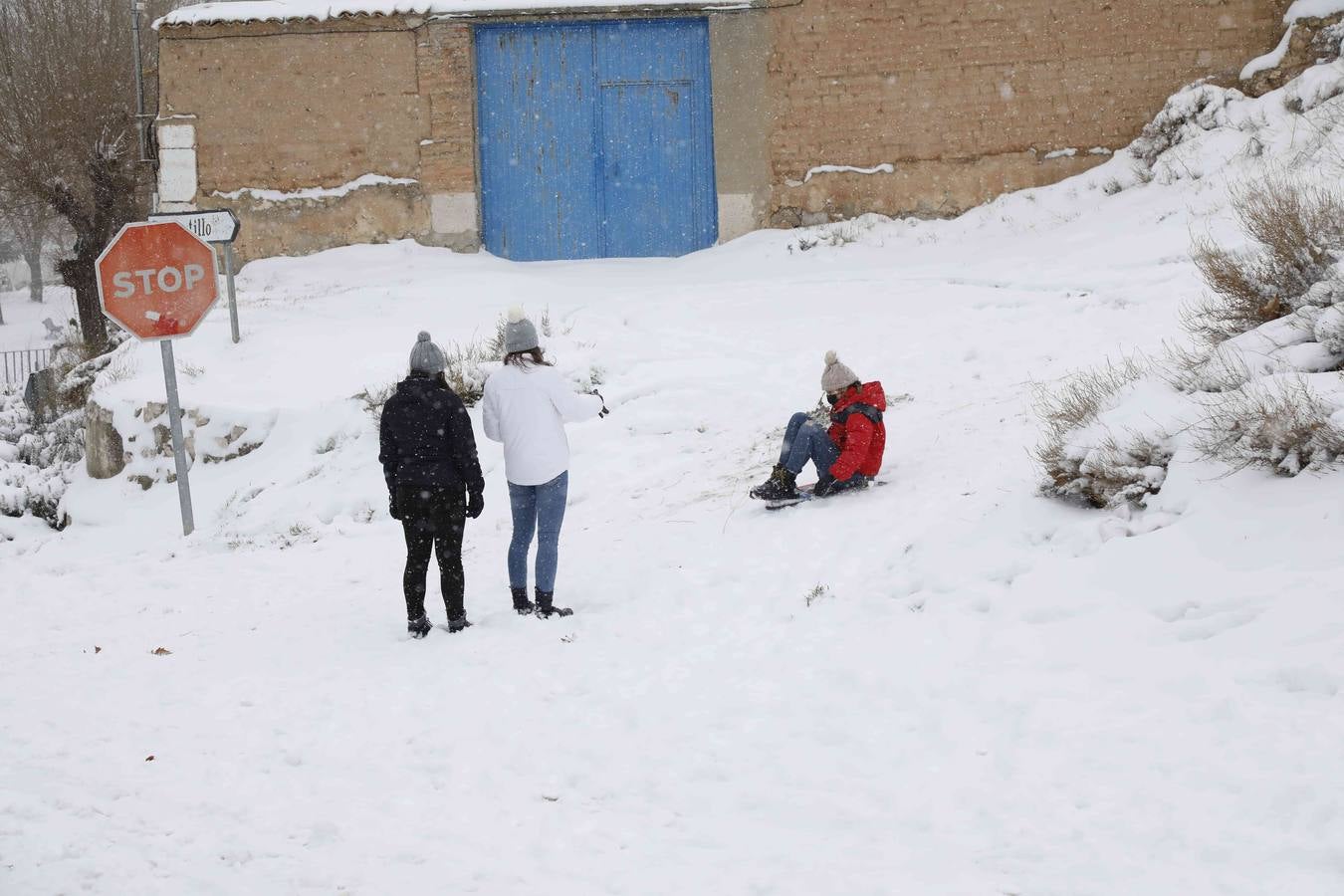 Fotos: Nevada en Peñafiel